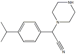 2-(piperazin-1-yl)-2-[4-(propan-2-yl)phenyl]acetonitrile