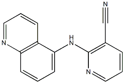 2-(quinolin-5-ylamino)nicotinonitrile 结构式