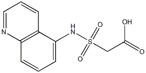 2-(quinolin-5-ylsulfamoyl)acetic acid Structure