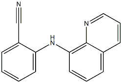 2-(quinolin-8-ylamino)benzonitrile Struktur
