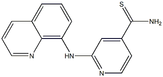 2-(quinolin-8-ylamino)pyridine-4-carbothioamide Structure