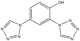 2,4-bis(1H-1,2,3,4-tetrazol-1-yl)phenol Structure