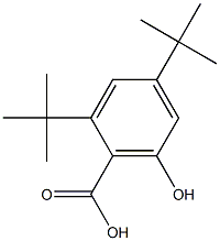 2,4-di-tert-butyl-6-hydroxybenzoic acid Structure