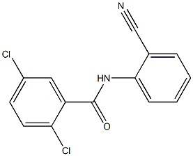 2,5-dichloro-N-(2-cyanophenyl)benzamide Struktur