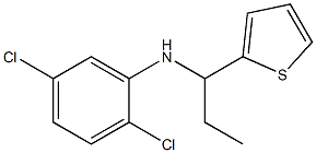 2,5-dichloro-N-[1-(thiophen-2-yl)propyl]aniline,,结构式