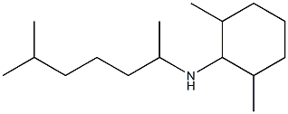 2,6-dimethyl-N-(6-methylheptan-2-yl)cyclohexan-1-amine,,结构式