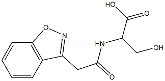 2-[(1,2-benzisoxazol-3-ylacetyl)amino]-3-hydroxypropanoic acid