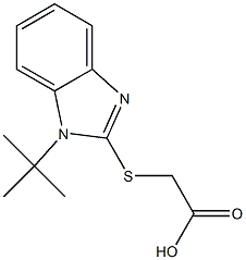 2-[(1-tert-butyl-1H-1,3-benzodiazol-2-yl)sulfanyl]acetic acid Structure