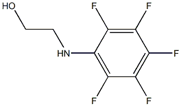 2-[(2,3,4,5,6-pentafluorophenyl)amino]ethan-1-ol 化学構造式