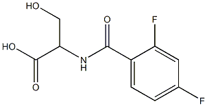 2-[(2,4-difluorobenzoyl)amino]-3-hydroxypropanoic acid
