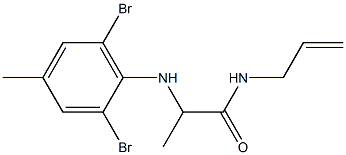 2-[(2,6-dibromo-4-methylphenyl)amino]-N-(prop-2-en-1-yl)propanamide