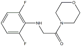 2-[(2,6-difluorophenyl)amino]-1-(morpholin-4-yl)ethan-1-one Struktur