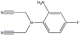2-[(2-amino-4-fluorophenyl)(cyanomethyl)amino]acetonitrile Structure