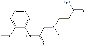 2-[(2-carbamothioylethyl)(methyl)amino]-N-(2-methoxyphenyl)acetamide