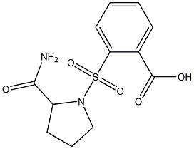 2-[(2-carbamoylpyrrolidine-1-)sulfonyl]benzoic acid