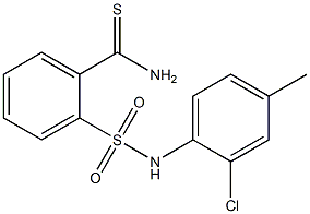 2-[(2-chloro-4-methylphenyl)sulfamoyl]benzene-1-carbothioamide 结构式
