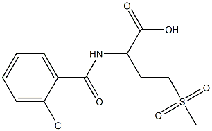 2-[(2-chlorophenyl)formamido]-4-methanesulfonylbutanoic acid 结构式