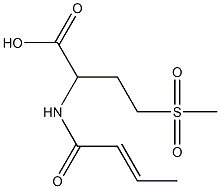 2-[(2E)-but-2-enoylamino]-4-(methylsulfonyl)butanoic acid Struktur