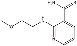 2-[(2-methoxyethyl)amino]pyridine-3-carbothioamide Struktur