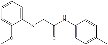 2-[(2-methoxyphenyl)amino]-N-(4-methylphenyl)acetamide Struktur