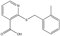 2-[(2-methylbenzyl)thio]nicotinic acid Structure