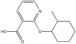 2-[(2-methylcyclohexyl)oxy]pyridine-3-carboxylic acid Struktur