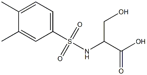 2-[(3,4-dimethylbenzene)sulfonamido]-3-hydroxypropanoic acid|
