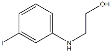 2-[(3-iodophenyl)amino]ethan-1-ol 化学構造式