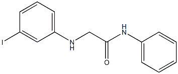 2-[(3-iodophenyl)amino]-N-phenylacetamide Struktur