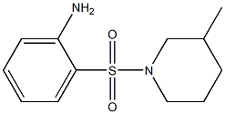 2-[(3-methylpiperidin-1-yl)sulfonyl]aniline 结构式