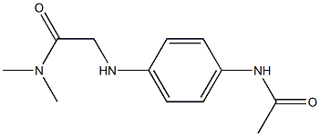 2-[(4-acetamidophenyl)amino]-N,N-dimethylacetamide Structure