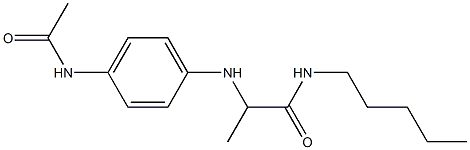 2-[(4-acetamidophenyl)amino]-N-pentylpropanamide 结构式