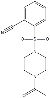 2-[(4-acetylpiperazin-1-yl)sulfonyl]benzonitrile