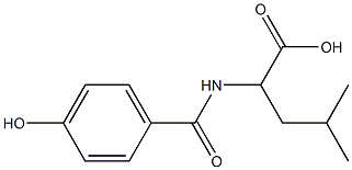 2-[(4-hydroxyphenyl)formamido]-4-methylpentanoic acid Structure