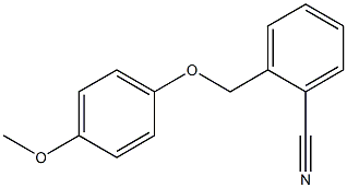 2-[(4-methoxyphenoxy)methyl]benzonitrile Structure
