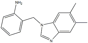 2-[(5,6-dimethyl-1H-1,3-benzodiazol-1-yl)methyl]aniline Structure