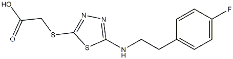 2-[(5-{[2-(4-fluorophenyl)ethyl]amino}-1,3,4-thiadiazol-2-yl)sulfanyl]acetic acid
