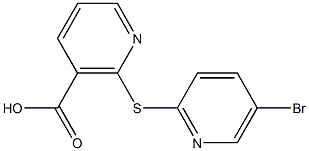 2-[(5-bromopyridin-2-yl)thio]nicotinic acid Structure