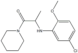 2-[(5-chloro-2-methoxyphenyl)amino]-1-(piperidin-1-yl)propan-1-one