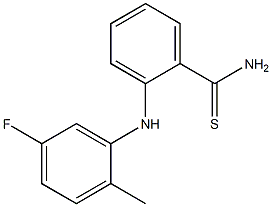 2-[(5-fluoro-2-methylphenyl)amino]benzene-1-carbothioamide Structure