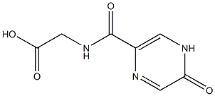 2-[(5-oxo-4,5-dihydropyrazin-2-yl)formamido]acetic acid Structure