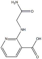 2-[(carbamoylmethyl)amino]pyridine-3-carboxylic acid Struktur