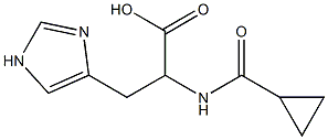 2-[(cyclopropylcarbonyl)amino]-3-(1H-imidazol-4-yl)propanoic acid Structure