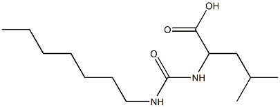 2-[(heptylcarbamoyl)amino]-4-methylpentanoic acid 结构式