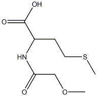 2-[(methoxyacetyl)amino]-4-(methylthio)butanoic acid Structure