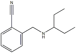 2-[(pentan-3-ylamino)methyl]benzonitrile Structure