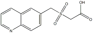2-[(quinolin-6-ylmethane)sulfonyl]acetic acid Struktur