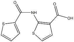 2-[(thien-2-ylcarbonyl)amino]thiophene-3-carboxylic acid Struktur