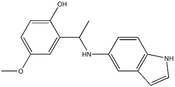 2-[1-(1H-indol-5-ylamino)ethyl]-4-methoxyphenol Structure