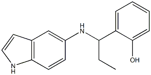 2-[1-(1H-indol-5-ylamino)propyl]phenol Structure